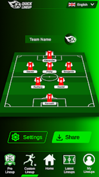 Image 0 for Quick Lineup - Team Build…