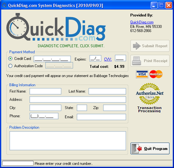 Image 0 for QuickDiag