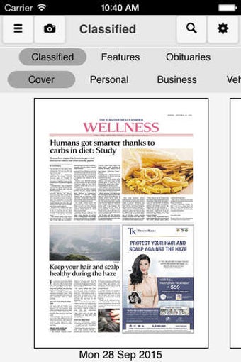 Image 0 for The Straits Times Classif…