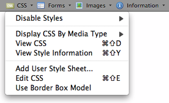 Image 0 for Web Developer for Firefox