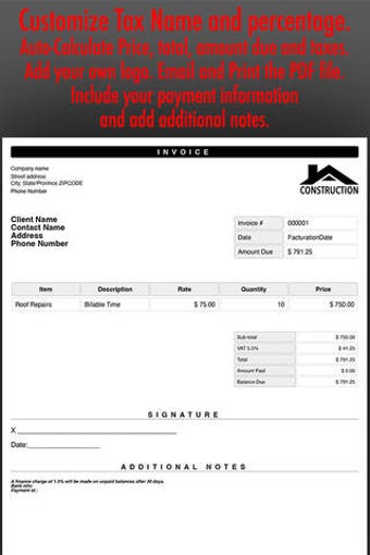 Image 0 for PDF Invoice Generator : Q…