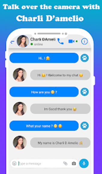 Imagen 1 para fake call Charli D'amelio…