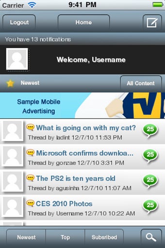 Imagen 0 para HowardForums Mobile