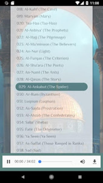 Image 0 for Quran English Audio Playe…