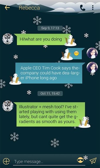 Imagen 2 para (FREE)GO SMS SKIING THEME