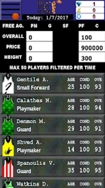 Image 1 for EURO Basket Manager FREE