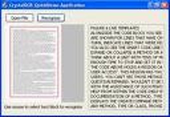 Image 0 for CrystalOCR