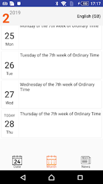 Image 1 for Roman Catholic Calendar