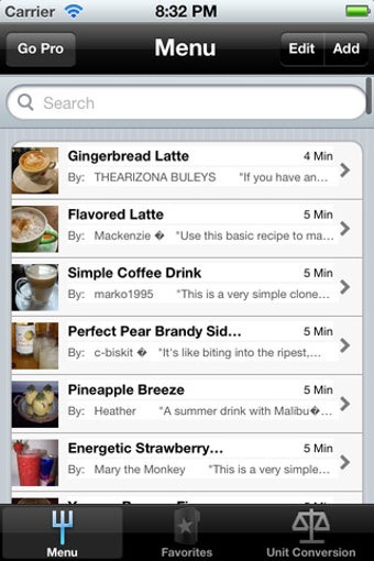 Imagen 0 para Drink Recipes.