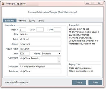 Image 0 for Free MP3 Tag Editor