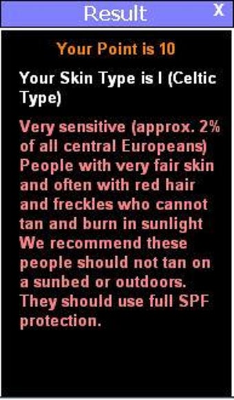 Image 0 for Skin Type Calculator