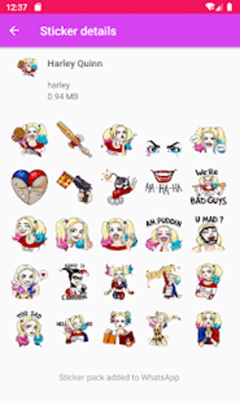 Imagen 2 para Harley Quinn stickers for…