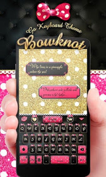 Image 1 for Bowknot GO Keyboard Theme
