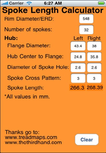 Image 0 for Spoke Length Calculator