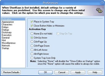 Image 0 for ShortKeys