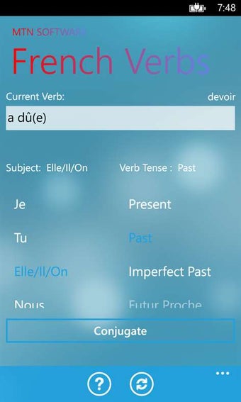 Imagen 1 para French Conjugator for Win…