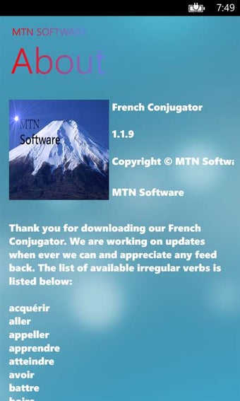 Imagen 3 para French Conjugator for Win…