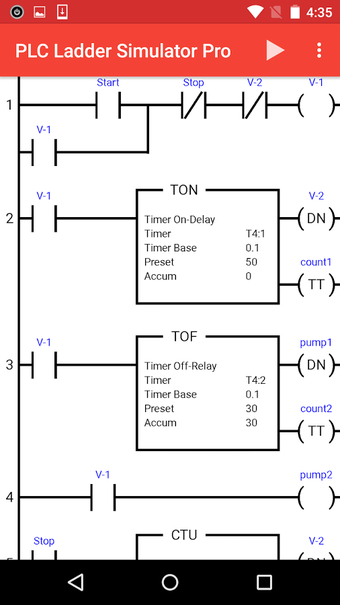 Imagen 1 para PLC Ladder Simulator Pro
