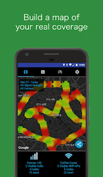 Imagen 1 para Coverage - Cell and Wifi …