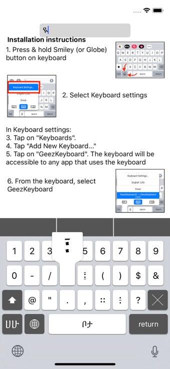 Image 3 for Geez Keyboard