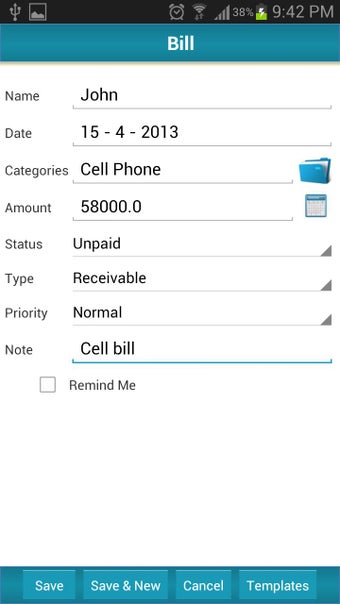 Image 2 for Bill Reminder Free BillMa…