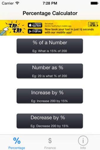 Image 0 for Percentage Calculator 201…