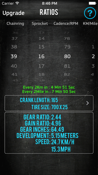 Image 0 for Bike Gear Calculator Free