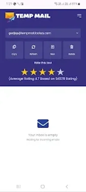 Image 0 for Temp Mail - By Tempmailzu…