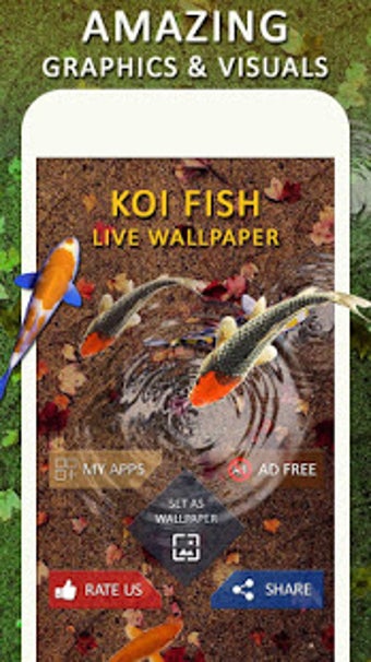 Imagen 2 para Koi Water Pond Fish Live …