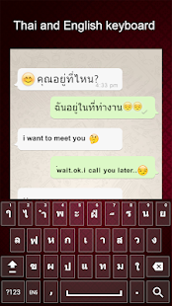 Imagen 2 para Thai Keyboard 2018: Thai …