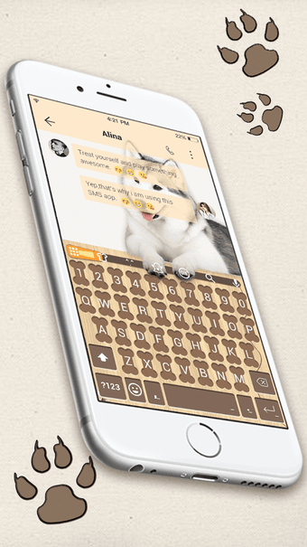 Imagen 3 para Husky Dog Emoji Keyboard