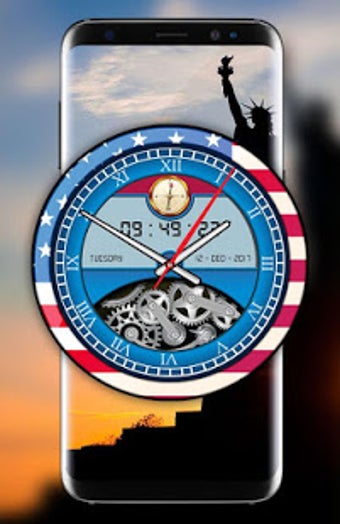Imagen 1 para USA Analog Clock Live Wal…