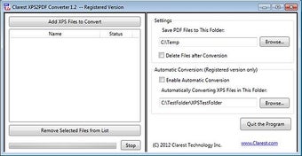 Imagen 0 para Clarest XPS2PDF Converter