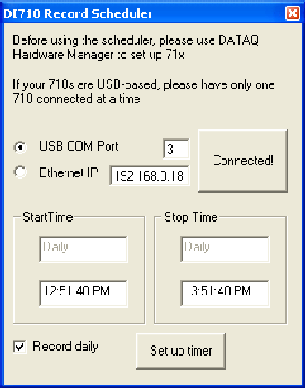 Image 0 for Record Scheduler for DATA…