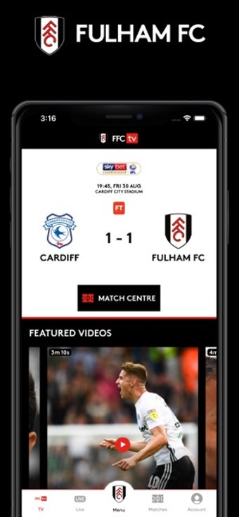 Image 1 for FFCtv - Fulham FC TV App