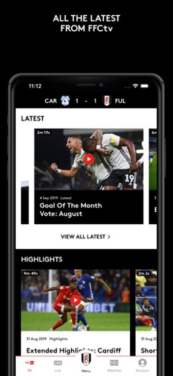 Image 2 for FFCtv - Fulham FC TV App