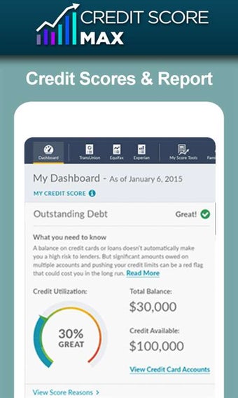 Imagen 1 para Free Credit Score App for…