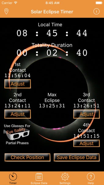 Image 1 for Solar Eclipse Timer