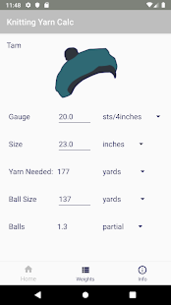 Image 2 for Knitting Yarn Calc