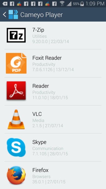 Imagen 0 para Cameyo Player