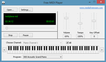Image 0 for Free Midi Player