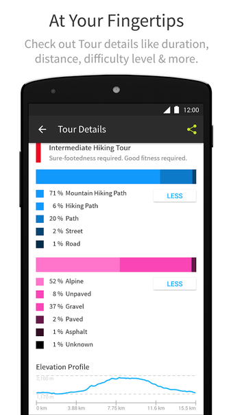 Imagen 2 para Komoot -- Cycling & Hikin…