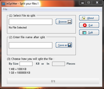 Image 0 for inSplitter Files