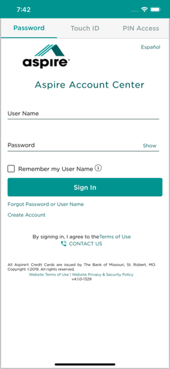 Image 3 for Aspire Account Center