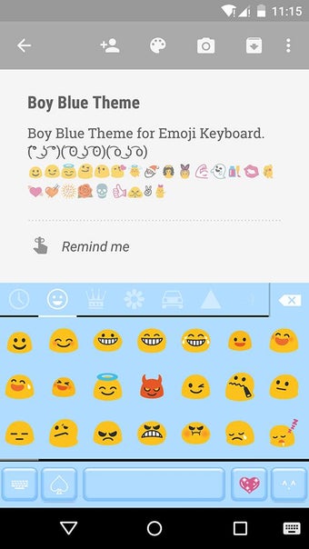Image 0 for Boy Blue Emoji keyboard T…