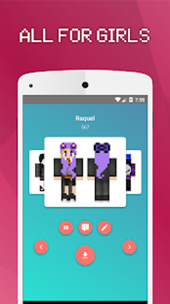 Image 2 for Girls Skins for Minecraft…