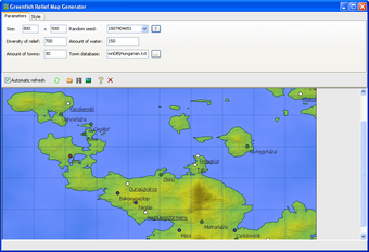 Imagen 0 para Greenfish Relief Map Gene…
