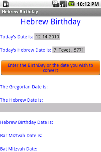 Image 0 for Hebrew Birthday