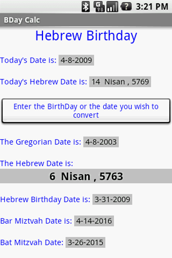 Image 1 for Hebrew Birthday