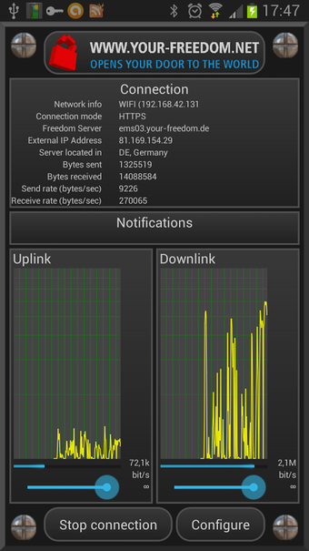 Imagen 1 para Your Freedom VPN Client